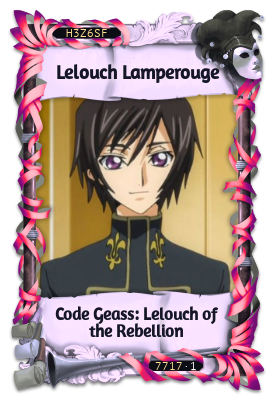 Lelouch Lamperouge Code Geass: Lelouch of the Rebellion