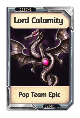 Lord Calamity Pop Team Epic