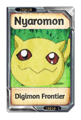 Nyaromon Digimon Frontier