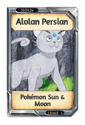 Alolan Persian Pokémon Sun & Moon