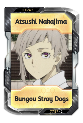 Atsushi Nakajima Bungou Stray Dogs