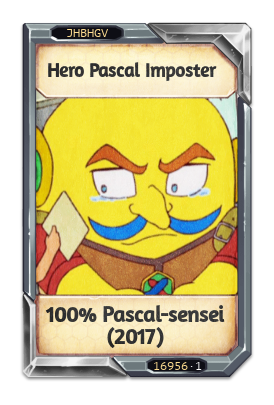 Hero Pascal Imposter 100% Pascal-sensei (2017)