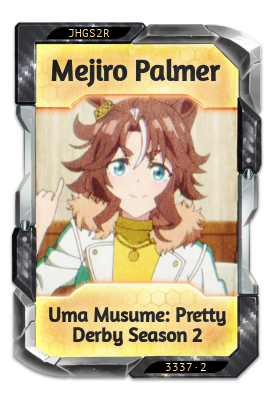 Mejiro Palmer Uma Musume: Pretty Derby Season 2