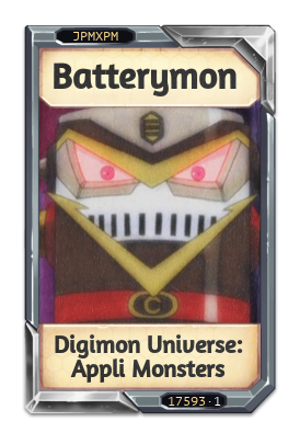 Batterymon Digimon Universe: Appli Monsters