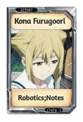 Kona Furugoori Robotics;Notes