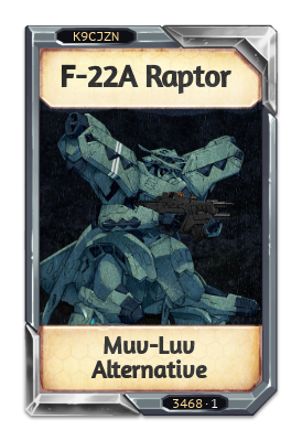 F-22A Raptor Muv-Luv Alternative