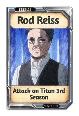 Rod Reiss Attack on Titan 3rd Season