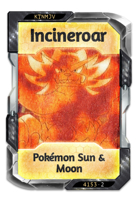 Incineroar Pokémon Sun & Moon