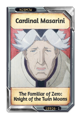 Cardinal Masarini The Familiar of Zero: Knight of the Twin Moons