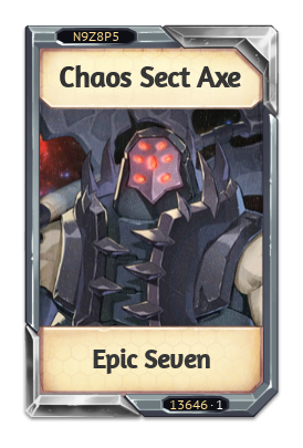 Chaos Sect Axe Epic Seven