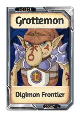 Grottemon Digimon Frontier