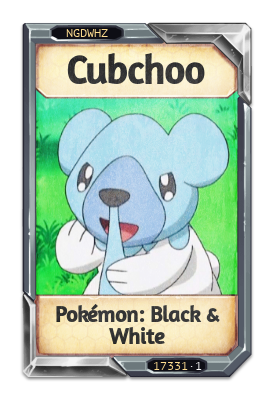 Cubchoo Pokémon: Black & White