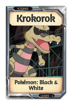 Krokorok Pokémon: Black & White