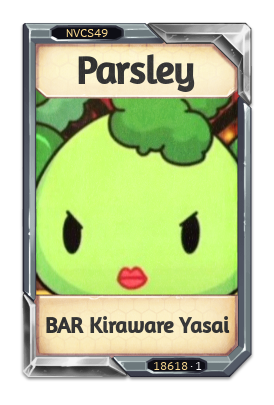 Parsley BAR Kiraware Yasai