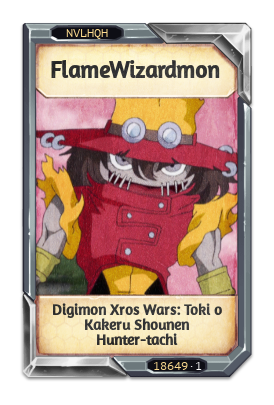 FlameWizardmon Digimon Xros Wars: Toki o Kakeru Shounen Hunter-tachi