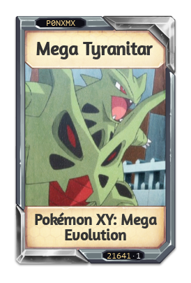 Mega Tyranitar Pokémon XY: Mega Evolution