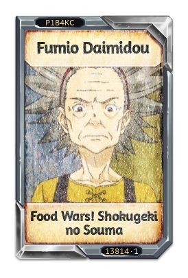 Fumio Daimidou Food Wars! Shokugeki no Souma