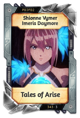 Shionne Vymer Imeris Daymore Tales of Arise