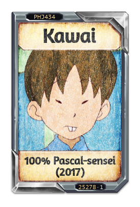 Kawai 100% Pascal-sensei (2017)