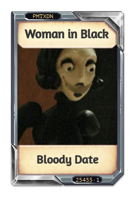 Woman in Black Bloody Date