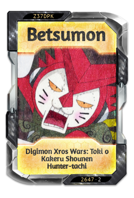 Betsumon Digimon Xros Wars: Toki o Kakeru Shounen Hunter-tachi