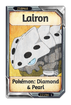 Lairon Pokémon: Diamond & Pearl