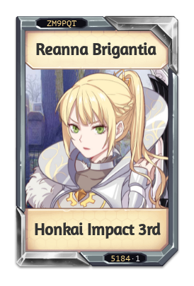 Reanna Brigantia Honkai Impact 3rd