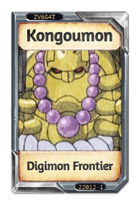 Kongoumon Digimon Frontier